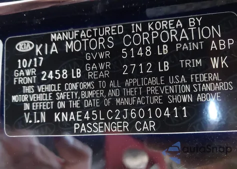 2018 Kia Stinger Gt1 from USA, damaged, VIN KNAE45LC2J6010411